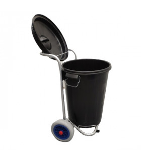 Carro barrendero ligero 1 cubo