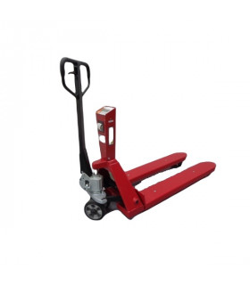 Transpaleta pesadora con impresora