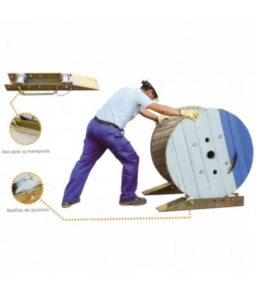 Pareja de patines para bobinas 1.000 kg