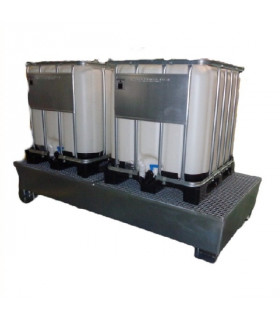 Cubeta galvanizada 2 depósitos 1.000 lts