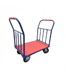 Plataforma 2 barandillas 910 x 610 mm ruedas elásticas