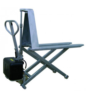 Transpaleta tijera eléctrica galvanizada