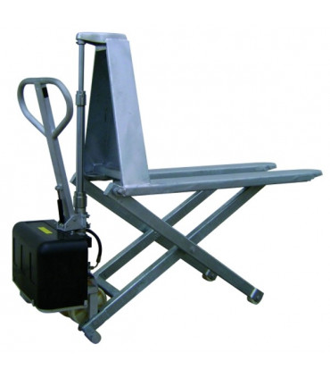 Transpaleta tijera eléctrica galvanizada