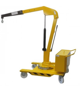 Grúa contrapesada giratoria 500 kg.