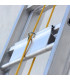 Escalera de aluminio extensible a cuerda