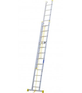 Escalera de aluminio extensible a cuerda