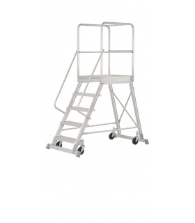 Escalera de almacén de aluminio