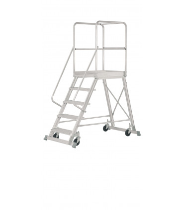 Escalera de almacén de aluminio