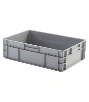 Caja de plástico apilable Norma Europa 600x400x175h. Pack de 10 unidades