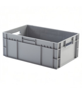 Caja de plástico apilable Norma Europa 600x400x235h. Pack de 10 unidades