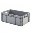 Caja de plástico apilable Norma Europa 600x400x235h. Pack de 10 unidades