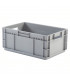 Caja de plástico apilable fondo reforzado Norma Europa 600x400x252h. Pack de 10 unidades