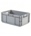 Caja de plástico apilable fondo reforzado Norma Europa 600x400x252h