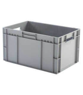 Caja de plástico apilable Norma Europa 600x400x320h. Pack de 10 unidades
