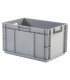 Caja de plástico apilable fondo reforzado Norma Europa 600x400x337h. Pack de 10 unidades