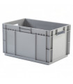 Caja de plástico apilable fondo reforzado Norma Europa 600x400x337h