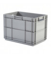 Caja de plástico apilable fondo reforzado Norma Europa 600x400x427h