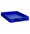 Caja de plástico apilable Norma Europa 800x600x120h. Pack de 10 unidades