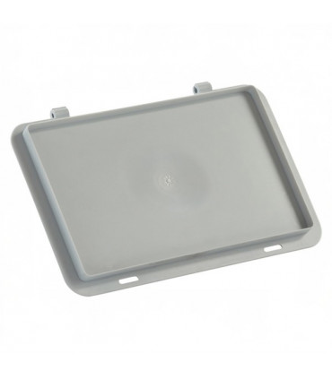 Tapa de plástico con bisagras integradas para cajas 300x200 | Dim.: 300x200x22h mm.