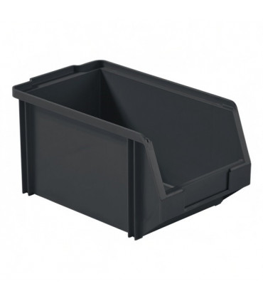 Gaveta de plástico apilable con abertura frontal 240x150x130h. Pack de 10 unidades