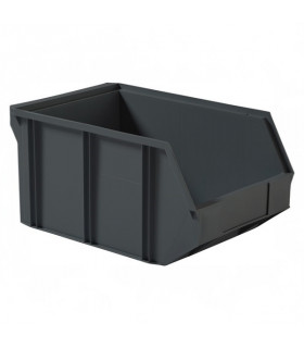 Gaveta de plástico apilable con abertura frontal 600x400x300h. Pack de 10 unidades