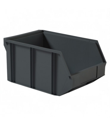 Gaveta de plástico apilable con abertura frontal 600x400x300h. Pack de 10 unidades