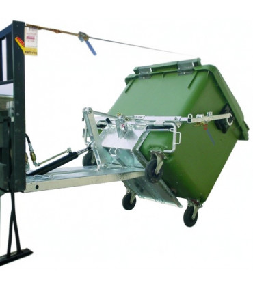 Implemento volcador contenedores