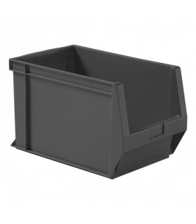 Gaveta de plástico apilable con abertura frontal 500x130x300h. Pack de 10 unidades