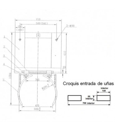 Implemento transportador de bidón de chapa