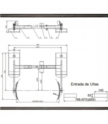 Implemento transportador de bidón plástico y chapa