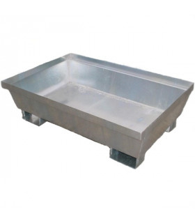 Cubeta galvanizada sin reja