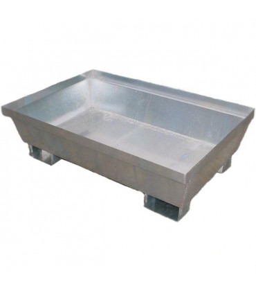 Cubeta galvanizada sin reja