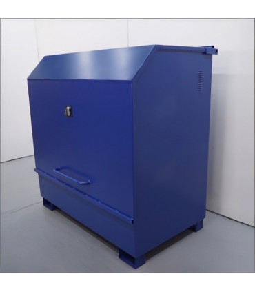 Caseta con cubeta 2 bidones con tapa