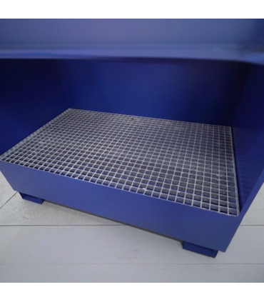 Caseta con cubeta 2 bidones con tapa