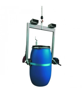 Implemento bidón grúa y carretilla