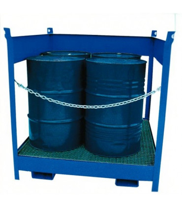 Cubeta 4 bidones con protección