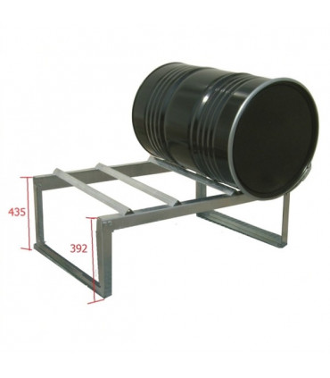 Estantería 2 bidones de 200 lts