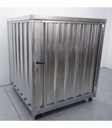 Caseta galvanizada para 4 bidones