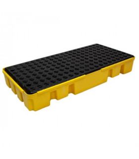 Cubeta retención 2 bidones alto 150 mm