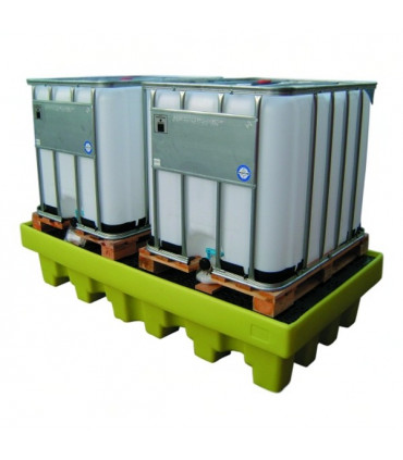 Cubeta 2 depósitos 1.000 lts con rejilla