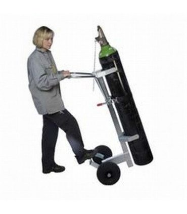 Carro para colocar botellas de soldar