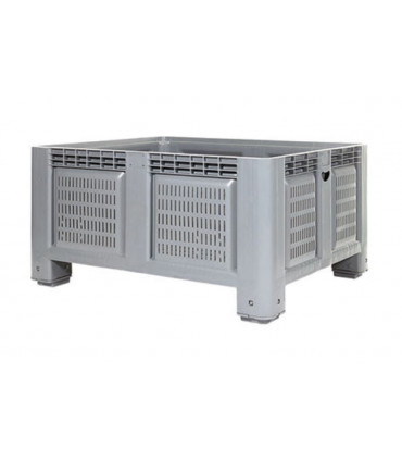 Contenedor de plástico enrejillado 1200 x 1000 x 610 mm. 3 unidades