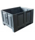 Contenedor de plástico cerrado con patines 1200 x 1000 x 760 mm. 4 unidades