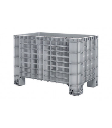 Contenedor de plástico enrejillado 1000 x 600 x 650 mm. 6 unidades