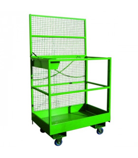 Jaula sube personas con ruedas