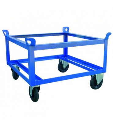 Soporte palets con ruedas alto 650 mm