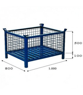 Cestón malla 1.000 x 800 mm