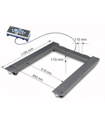 Balanza para palets 3000 Kg. Industria 4.0