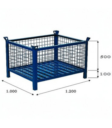 Cestón malla 1.200 x 1.000 mm