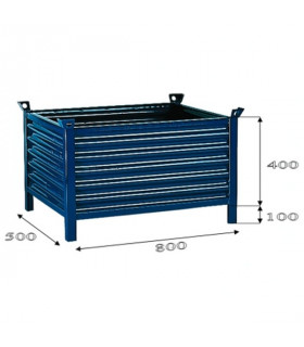 Cestón chapa 800 x 500 mm